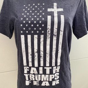 NEW Faith Trumps Fear Limited Edition T-Shirt (UNISEX sizes S-3XL)